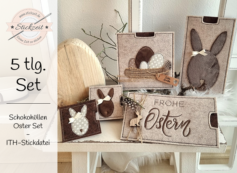 Schokohüllen Ostern - ITH-Stickdatei